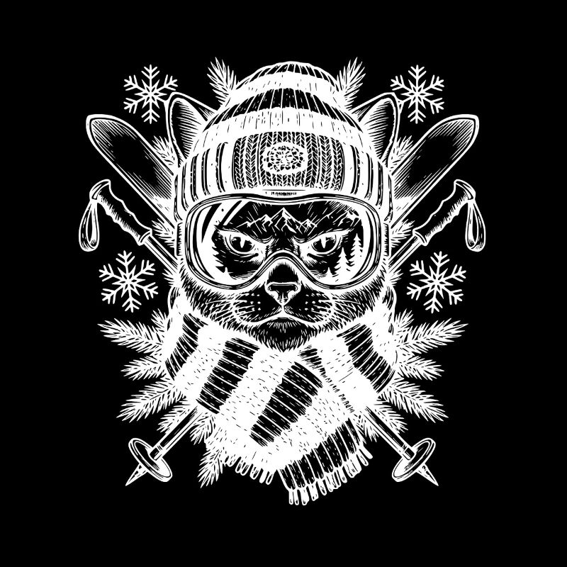 Ski chat Illustration Ski