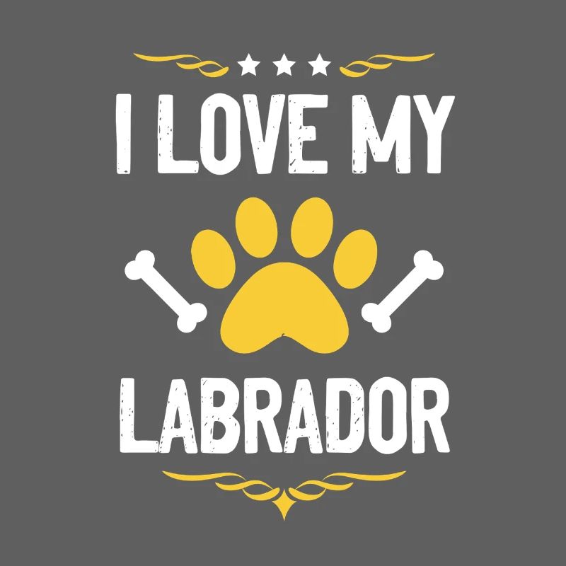 Ich liebe Labrador Pfote