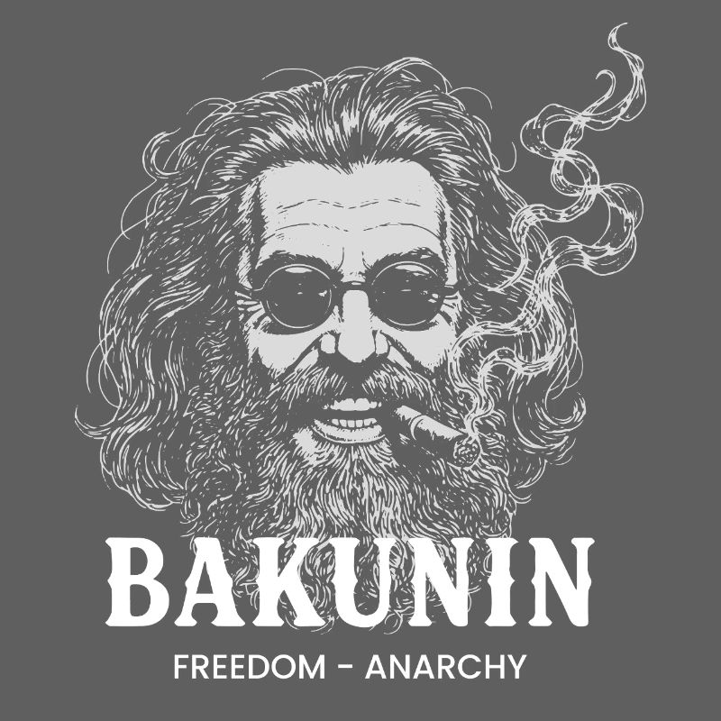 Bakunin Freedom Anarchy Portrait