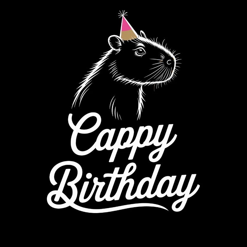 Capybara Anniversaire Cappy Anniversaire Drôle de capy