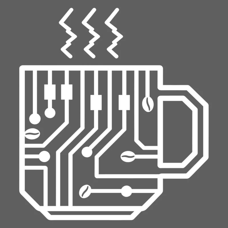 Circuit Mug Glyph Tech Brew