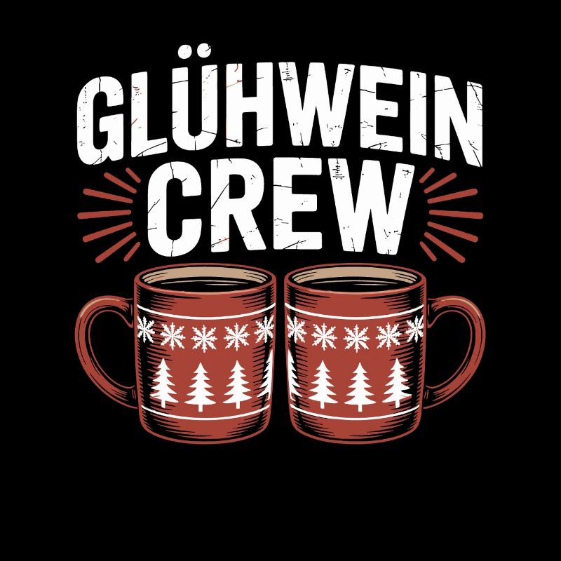 Équipe du vin chaud Marché de Noël joyeux