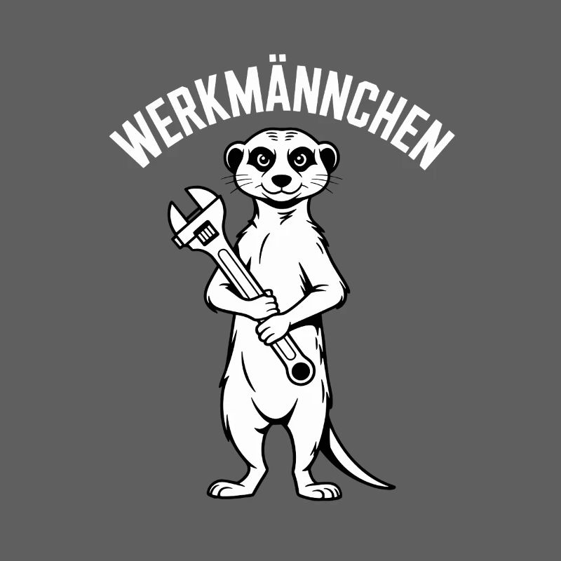 Erdmännchen Echter Heimwerker Mann Handwerker