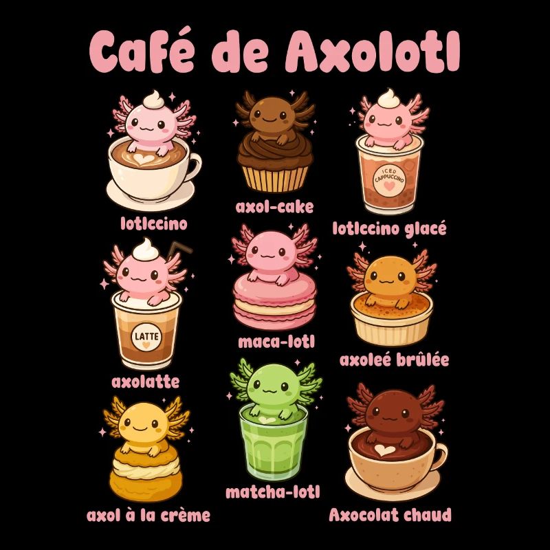 Café De Axolotl Cute