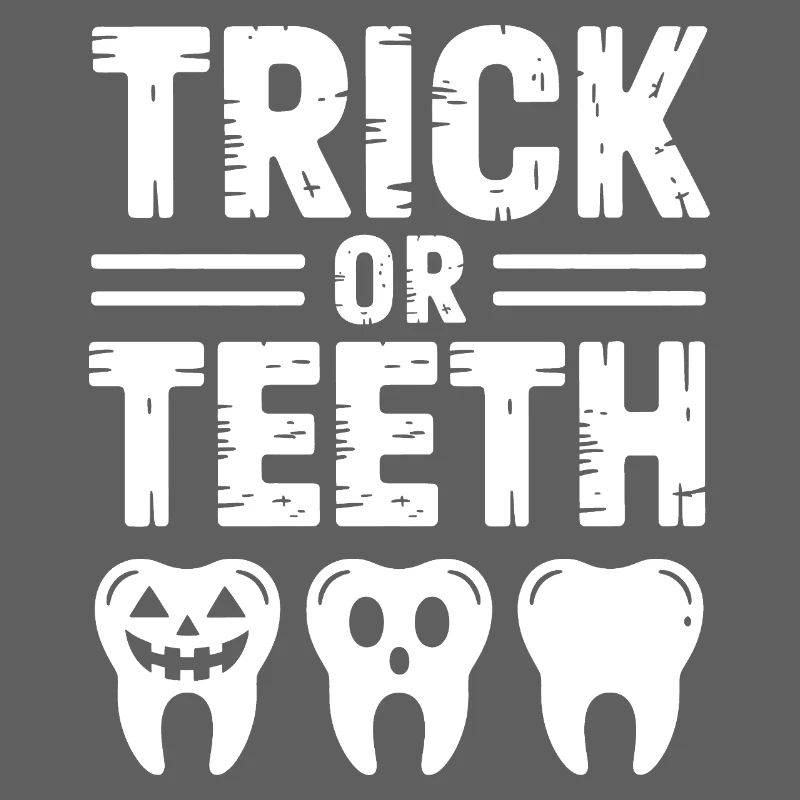Trick oder Teeth Halloween-T-Shirt