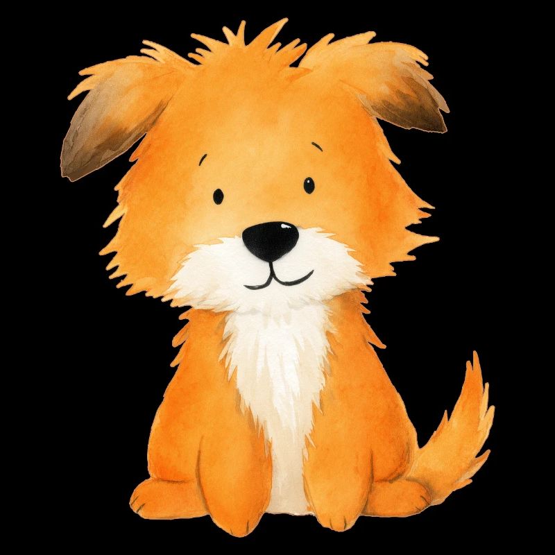 Chien Ami – Illustration Douce et Mignonne