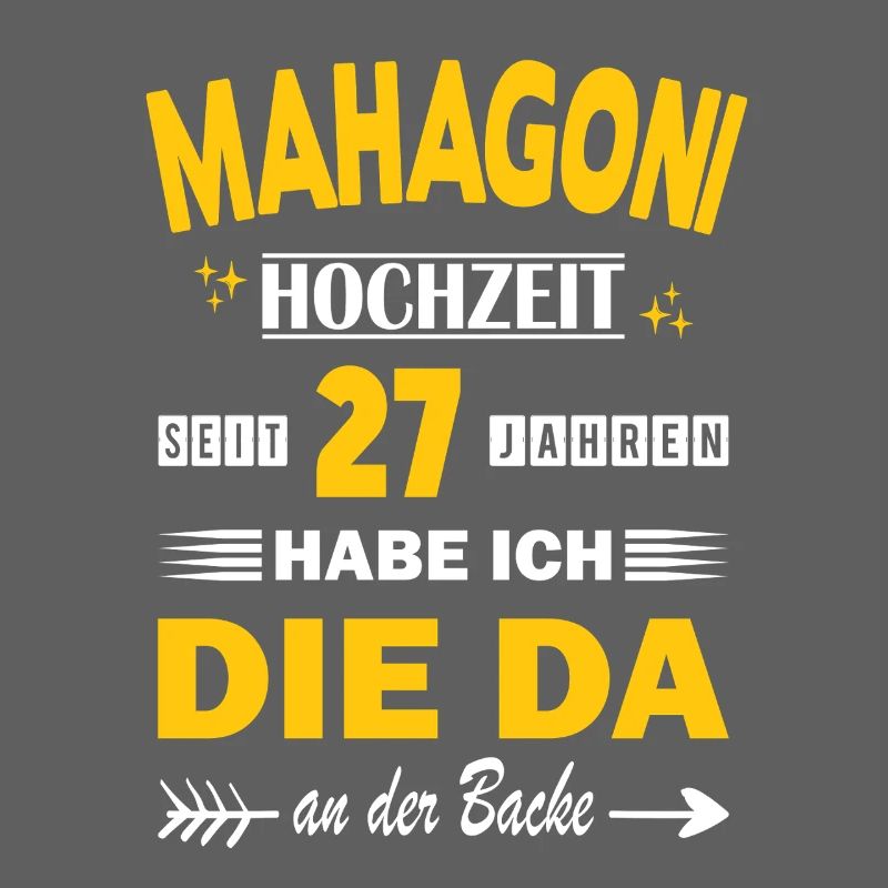 Mahagonihochzeit 27 Hochzeitstag Jahrestag Ehemann