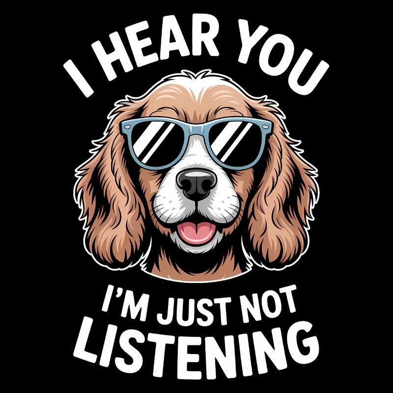 Cocker Spaniel faisant une blague Cadeau de cocker spaniel