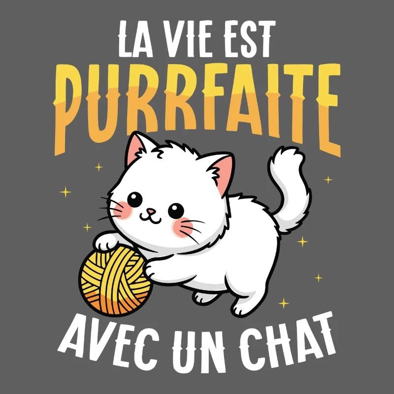 Das Leben Schnurrt Mit Einer Süßen Katze