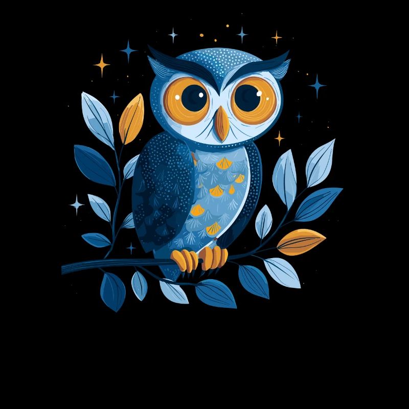 Blaue Eule Sternenwelt