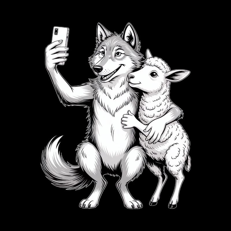 Wolf und Schaf 