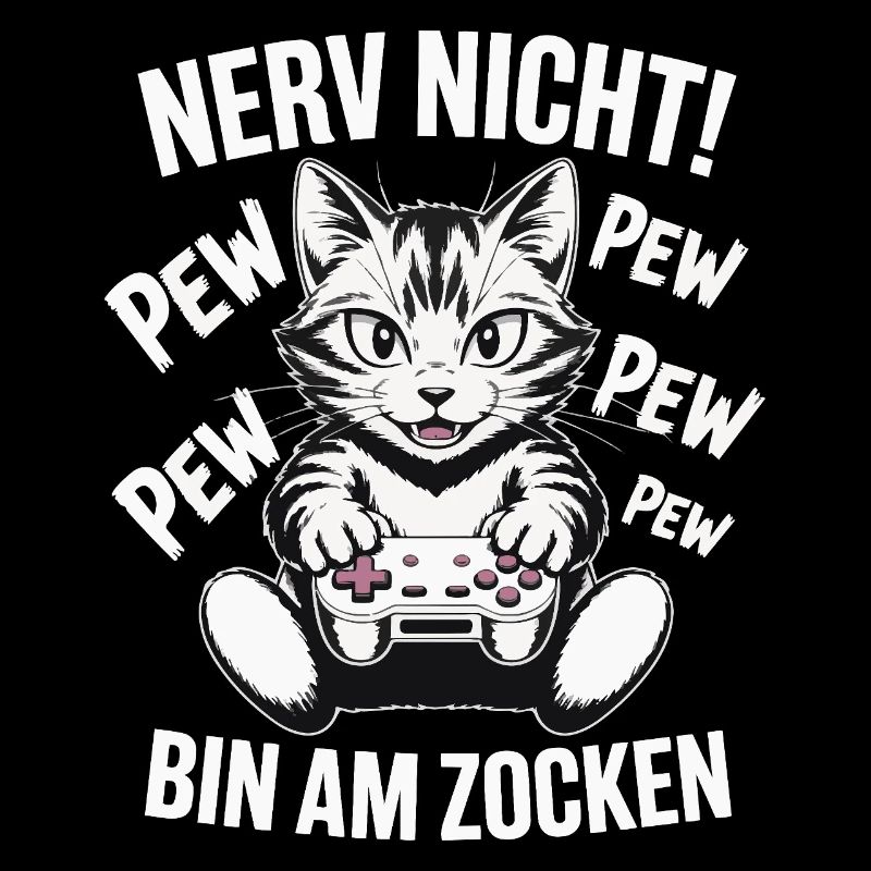 Courage Not I Gaming Cat Design