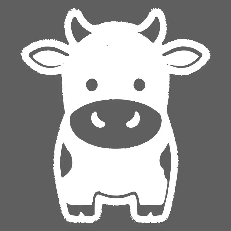 Cow Standing Comic Dairy Cow Icon