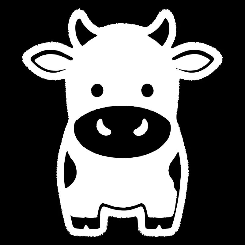 Kuh Stehend Comic Milchkuh Icon