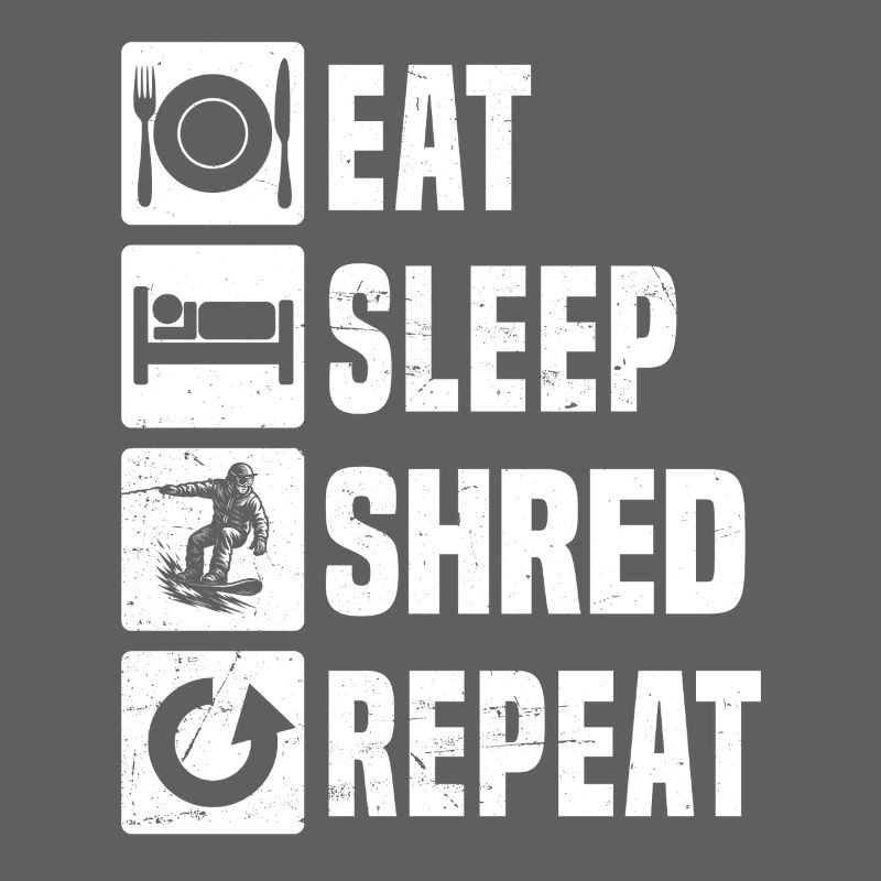 Message de snowboard clair