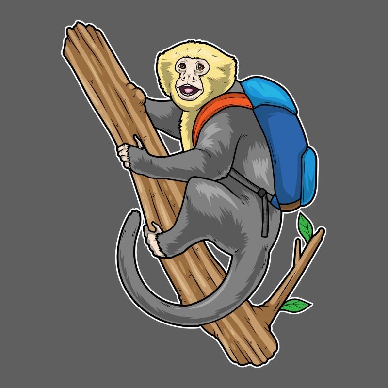 Monkey Student Backpack School