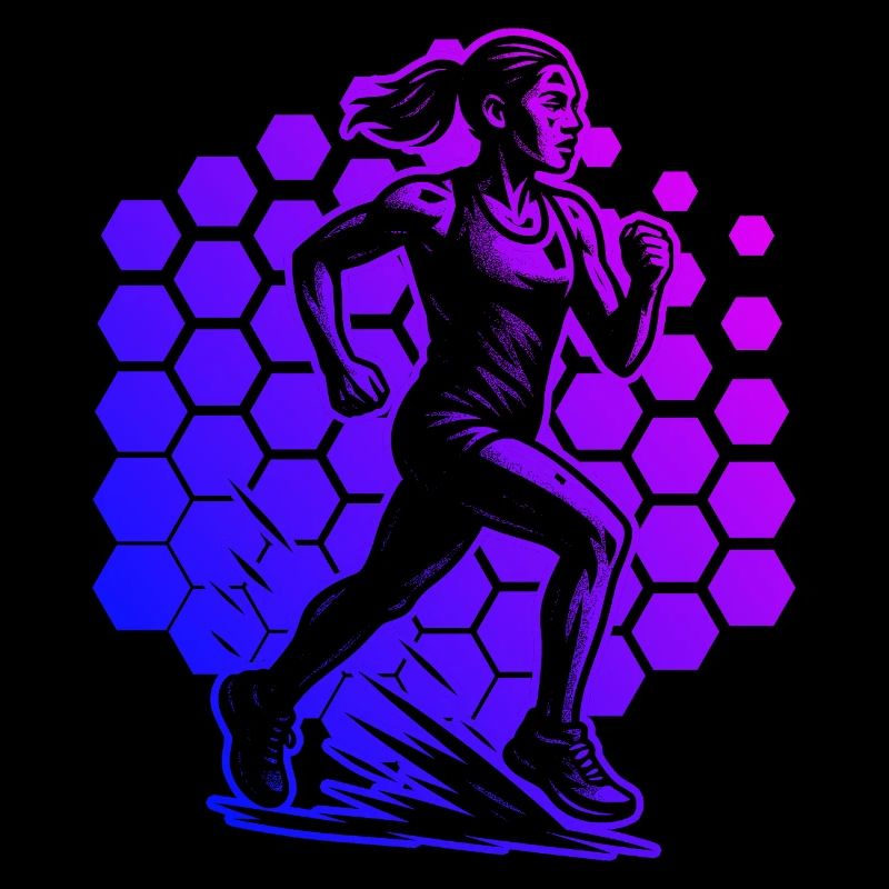 Modern Running Artwork