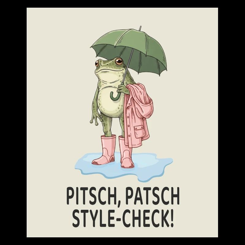 Cool frog in style check