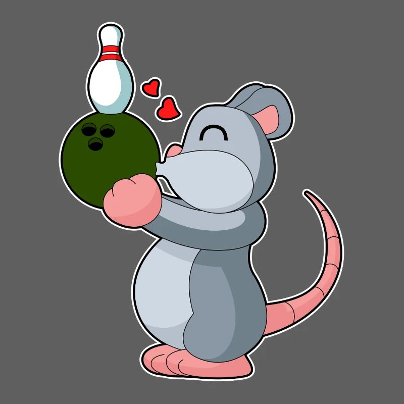 Souris Quille de boule de bowling