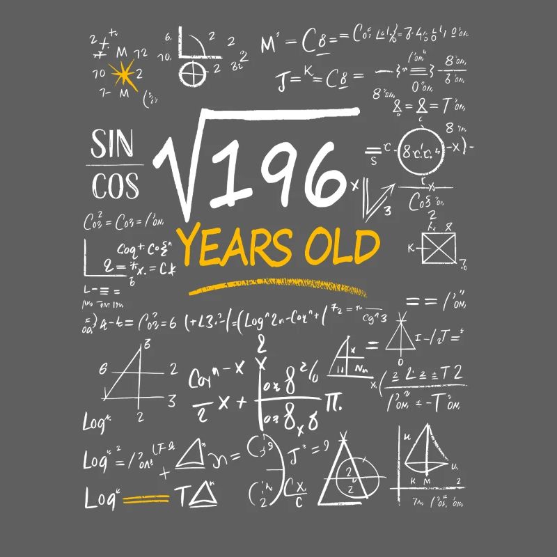 14 Years Birthday Math Formulas Funny