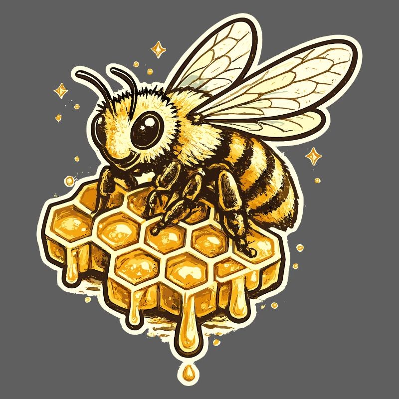 Honeycomb Bee Motif