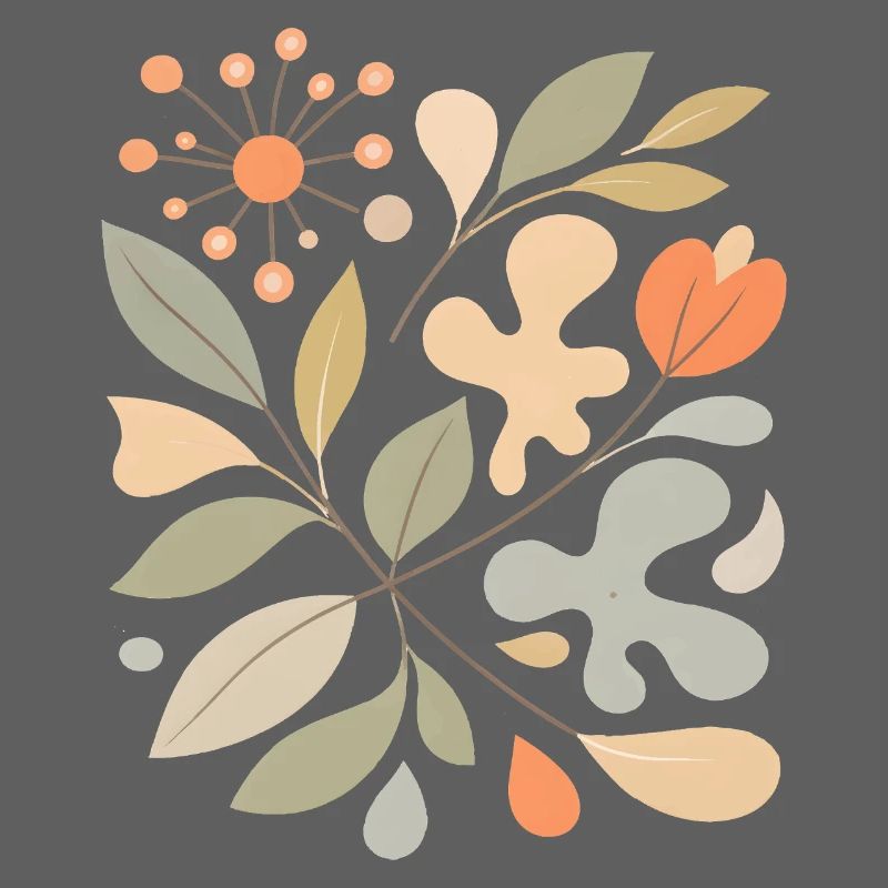 Abstract Floral Pattern Illustration