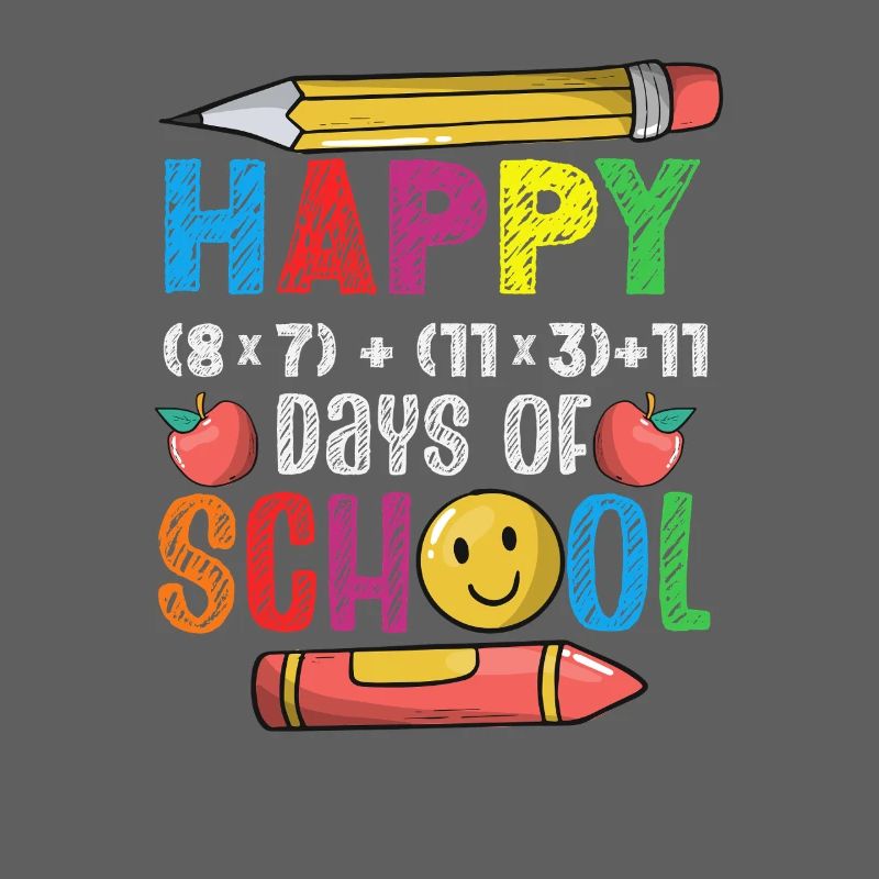 100 Days School Math Equation Formula