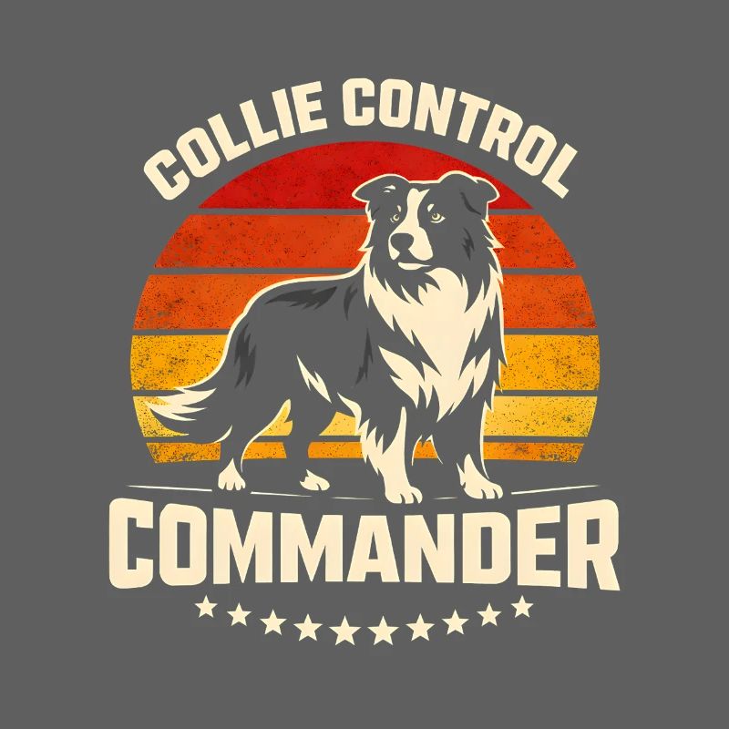 Collie Commando | Border Collie Retro