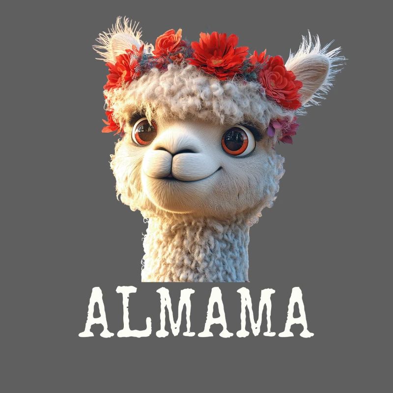 Almama Süßes Alpaka Mama Muttertag Lama Mom Mutter