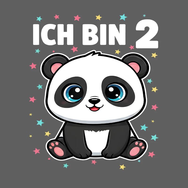 Ich bin 2 - Süßes Panda zum 2. Geburtstag