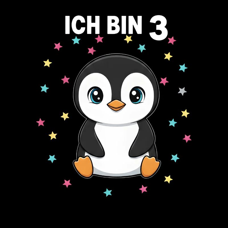 Ich bin 3 - Süßes Pinguin zum 3. Geburtstag