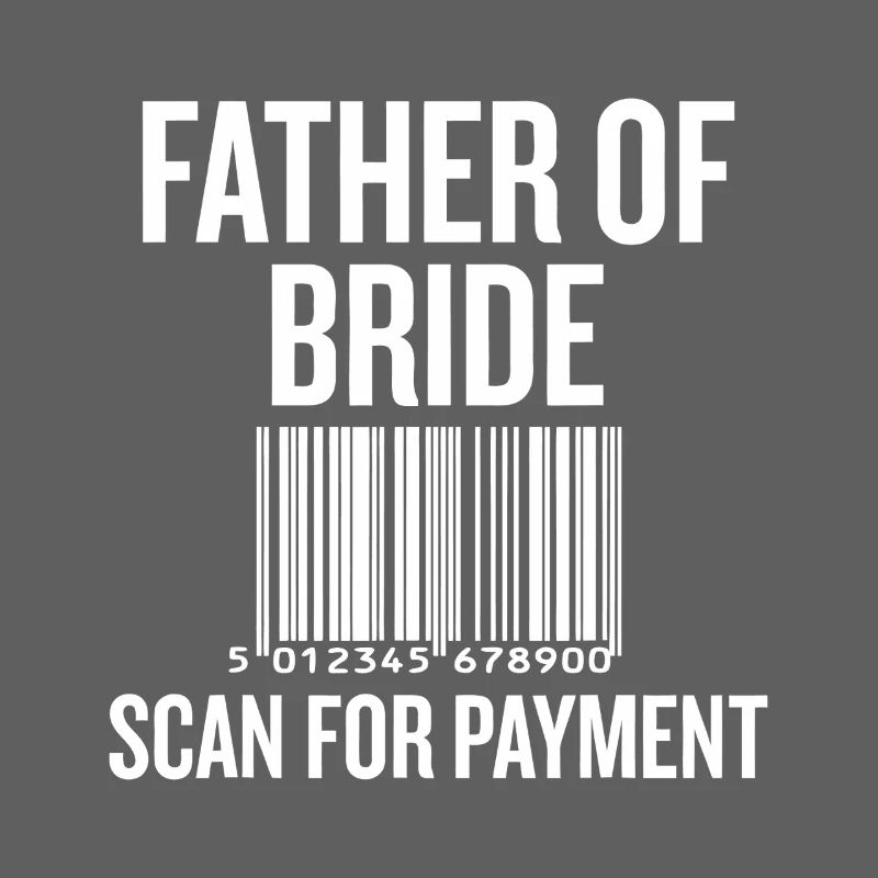 Vater von Bride Barcode Tee