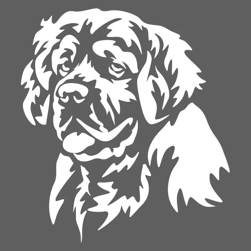 Clumber Spaniel Head "Black Edition"