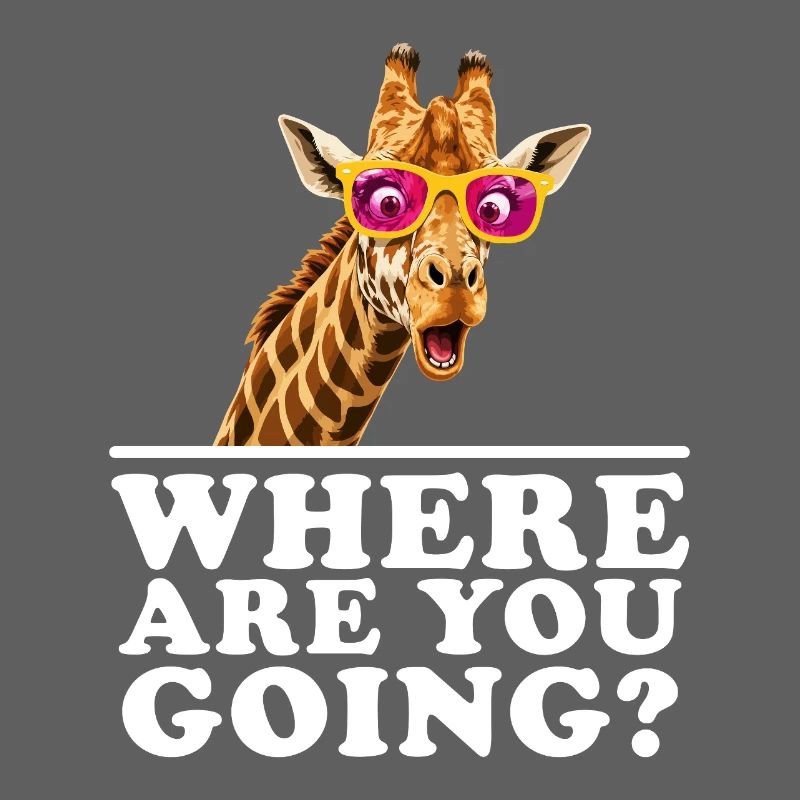 Où vas-tu, amant de girafe drôle