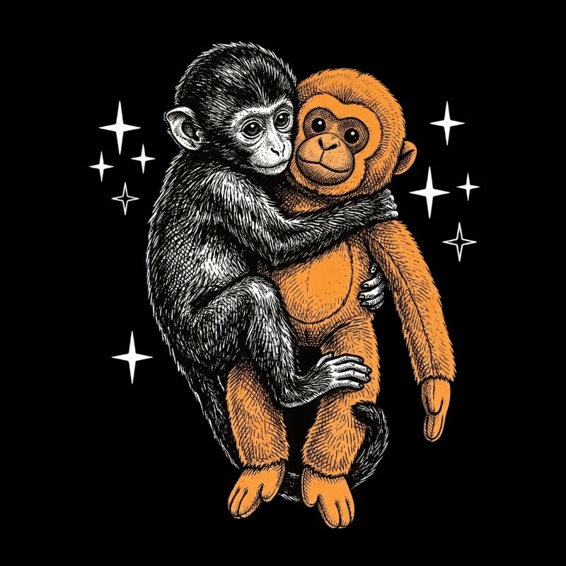 Bébé Singe Coup de Poing