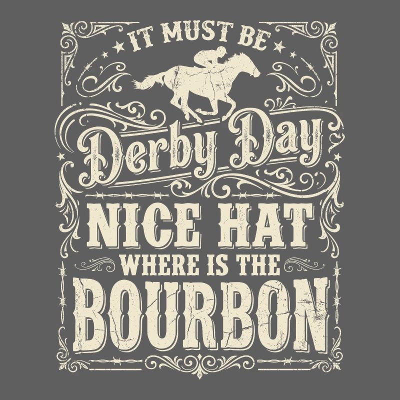 Conception de chapeaux bourbon pour le jour du Derby