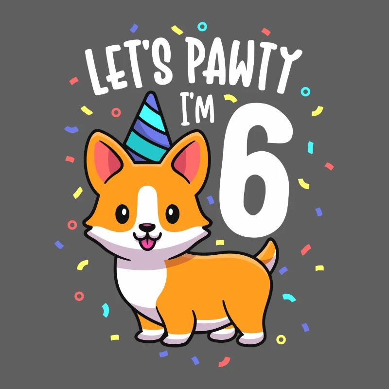 Corgi-Geburtstagsparty Konfetti