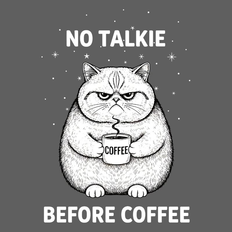 Pas de conversation devant un chat amateur de café