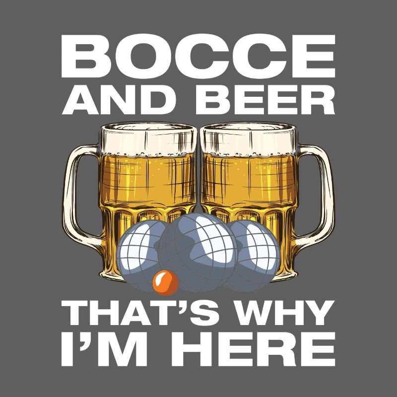 Bocce and beer Petanque Boule player