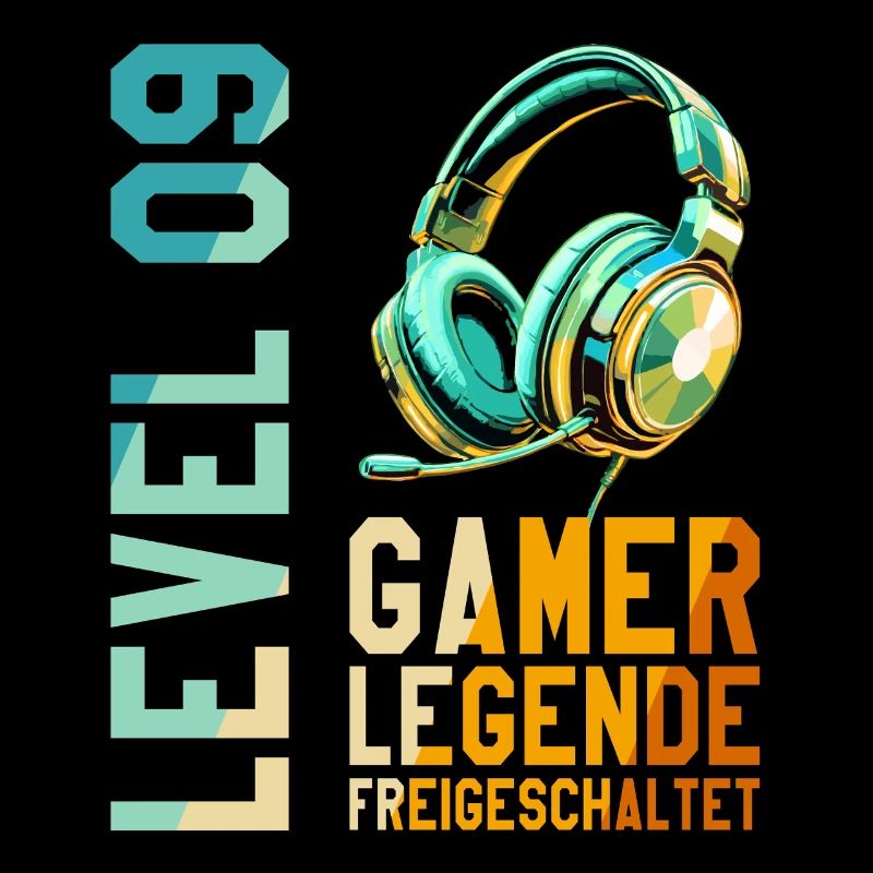 9. Geburtstag Junge Mädchen Gaming Level 9 Jahre
