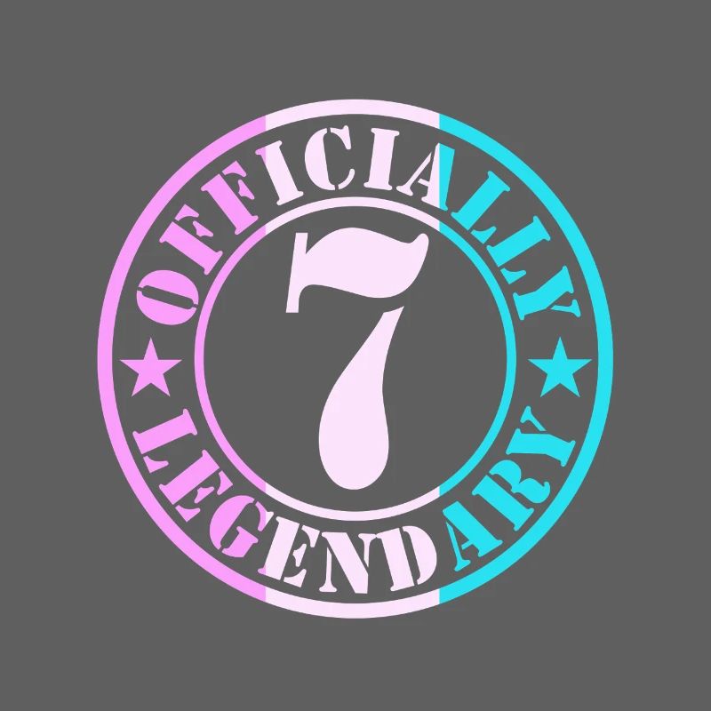 7. Geburtstag Junge Mädchen Offiziell Legende 7