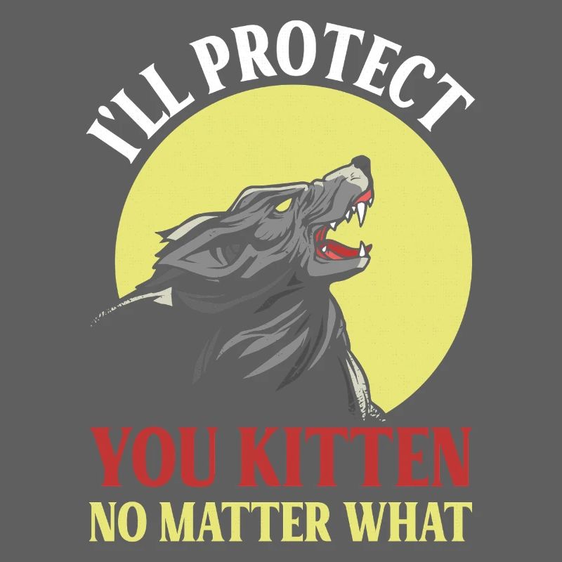 Loup protecteur pour chatons