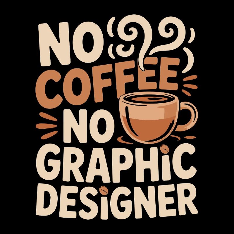Graphiste Sans marque de café Amateur de café