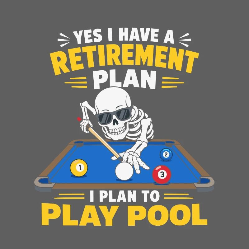 Plan de retraite Jeu de billard Billard squelette