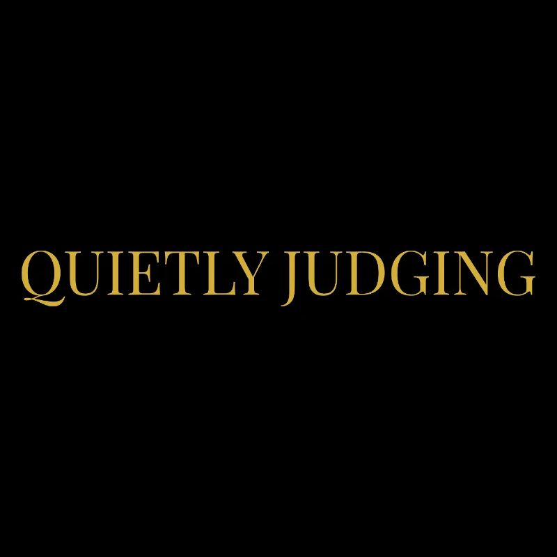 Quietly Judging | Minimalist Sarcastic Observation