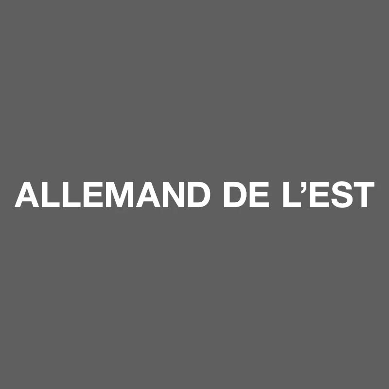 ALLEMAND DE L'EST East German Ossi