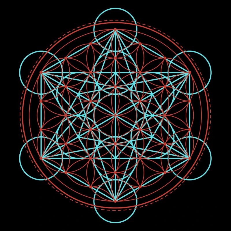 Lebendige Blume des Lebens Geometrie