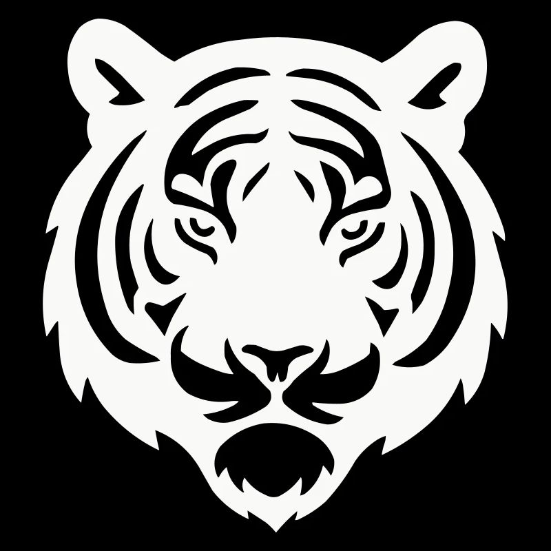 Tiger Head Silhouette