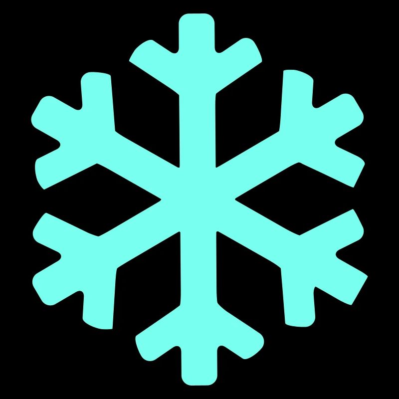 Cristal de neige bleu glace