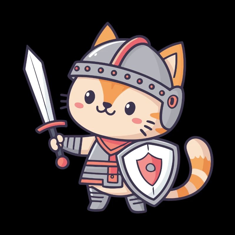 Miniature Knight Cat